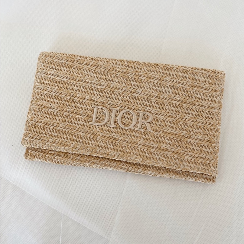 Dior Raffia pouch